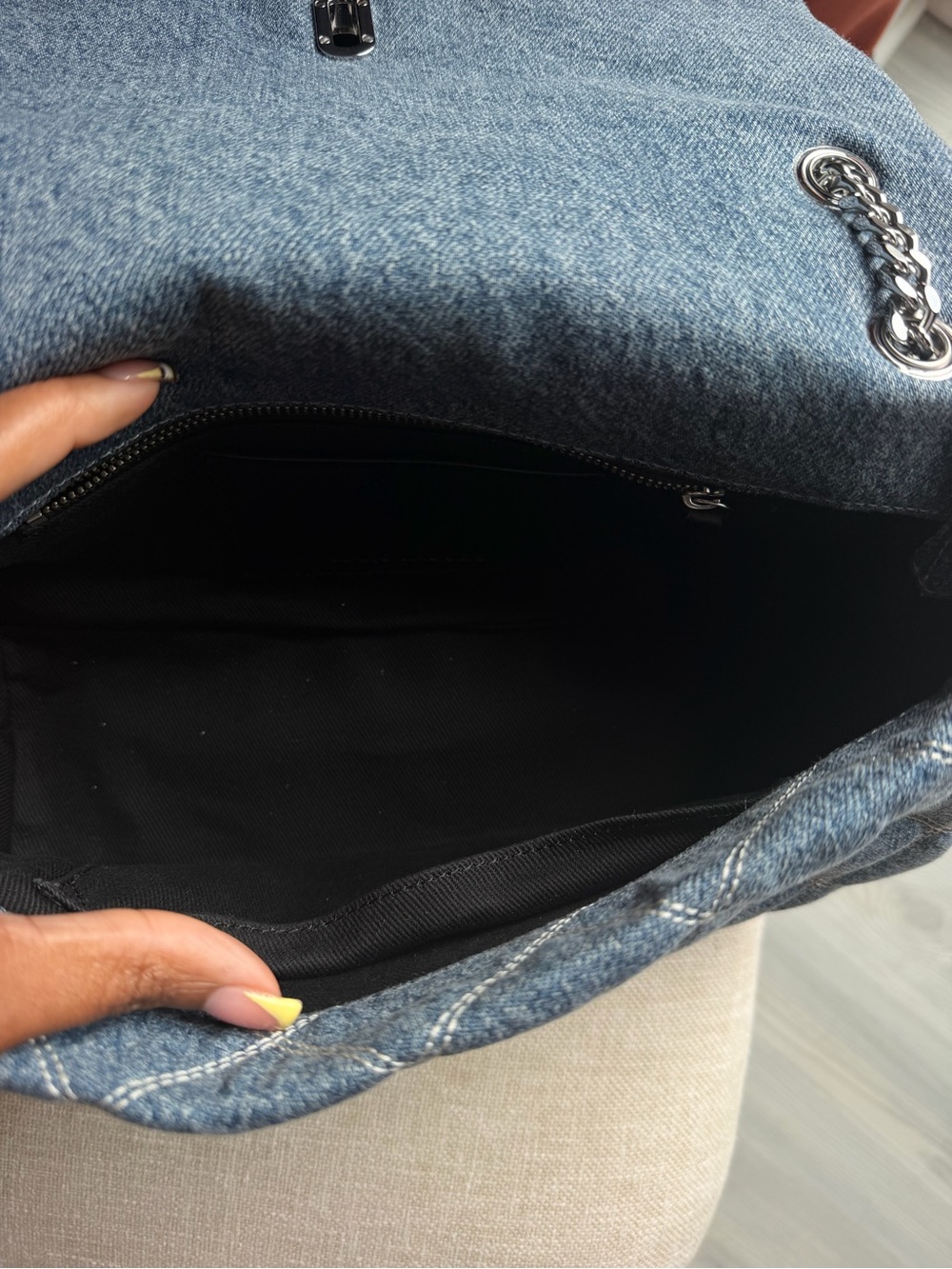 Marc Jacobs Quilted Denim Dual Shoulder Bag - Picture 6 of 9